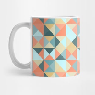 Elegant Geometric Abstract Triangle Mosaic Background Mug